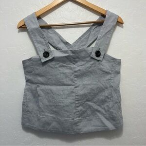 Everlane The Apron Linen Tank Size 0